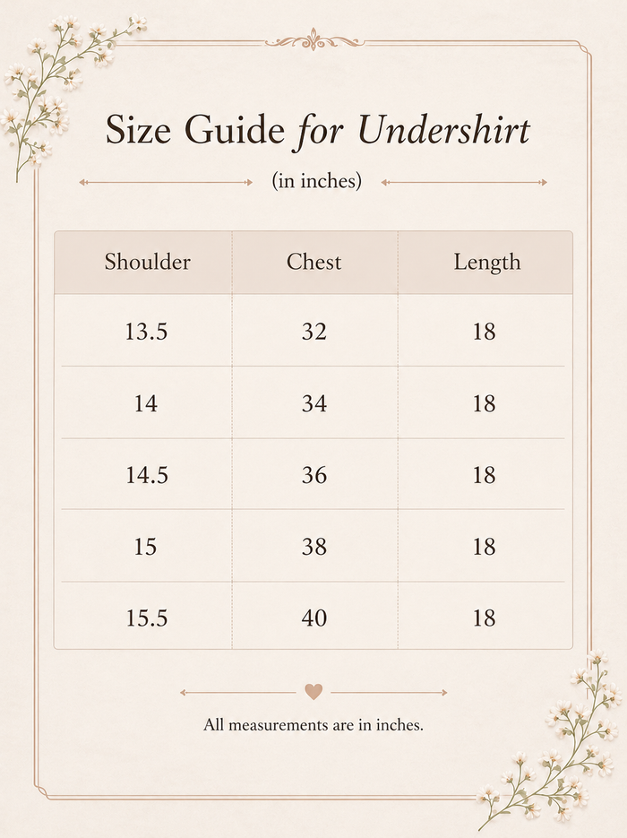 Solenne Size Chart 1