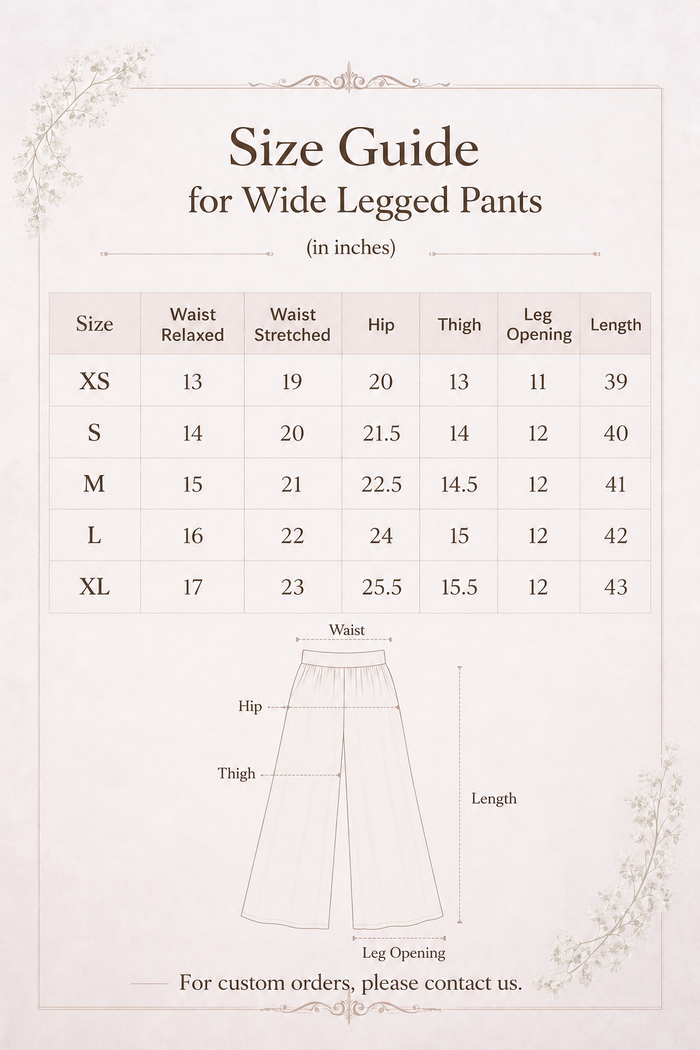 Solenne Size Chart 2