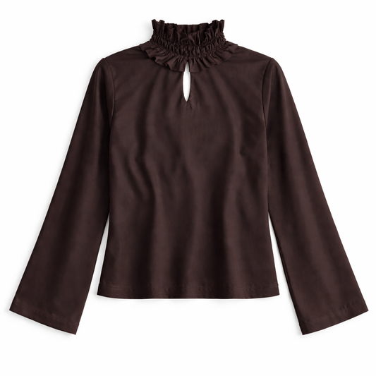 Mocha Plaid Skirt set