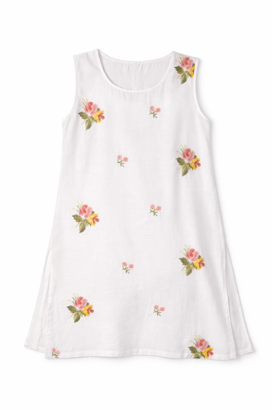 Gulnaz White CO-Ord Set