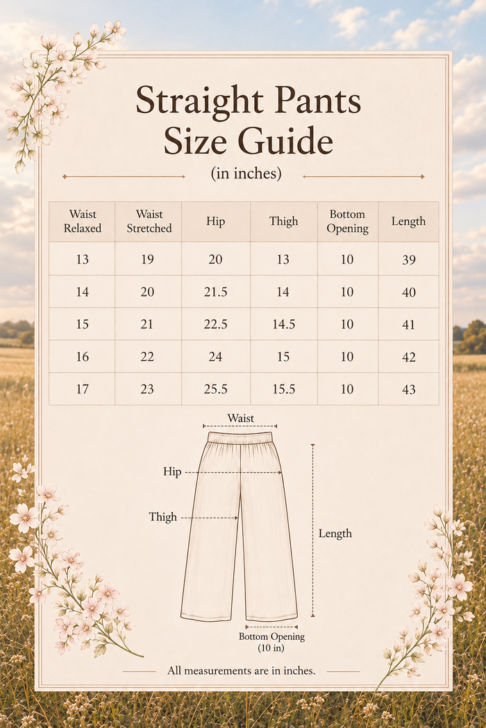 Aurelia Size Chart 3