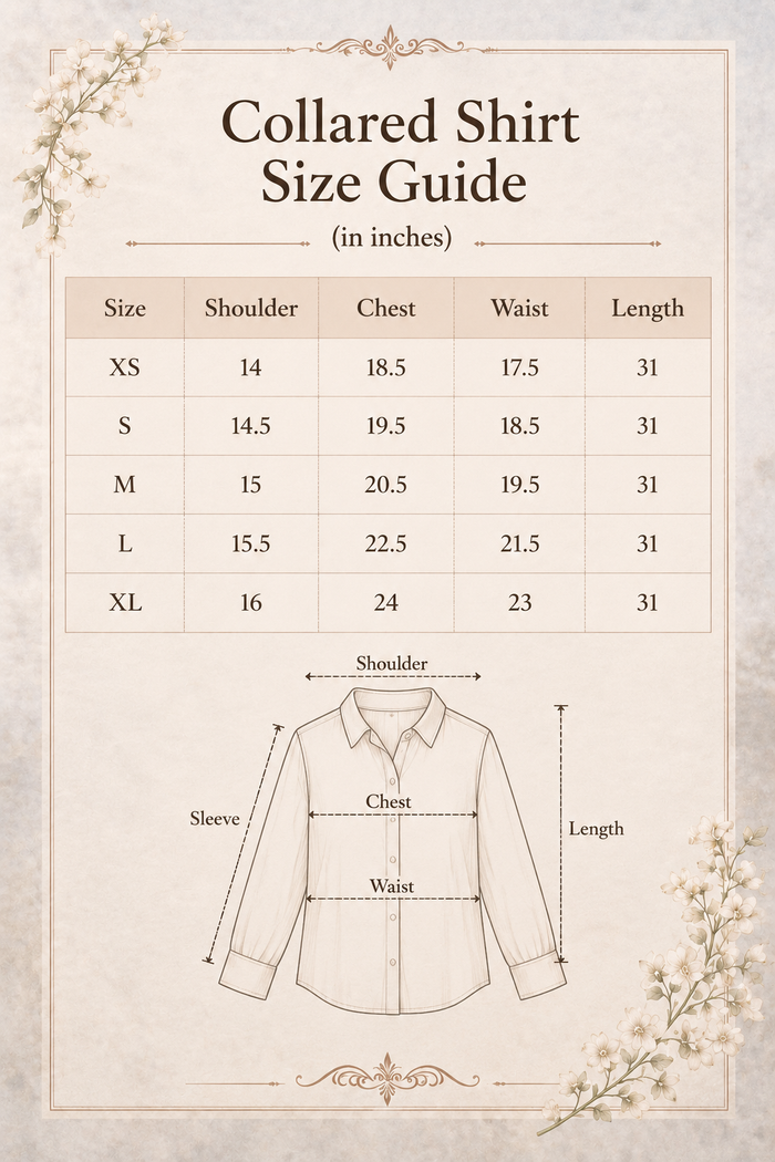 Noir & Dots Size Chart 2