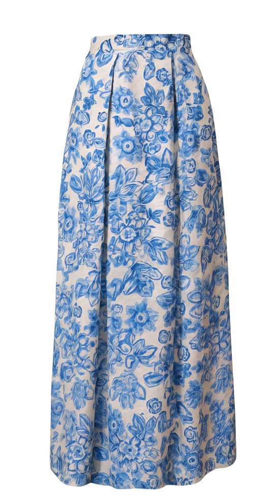 Blue Petal Symphony skirt