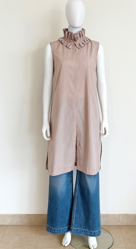 Ruffle Neck Shirt