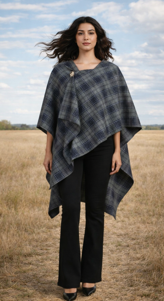 Slate Grace Cape Shirt