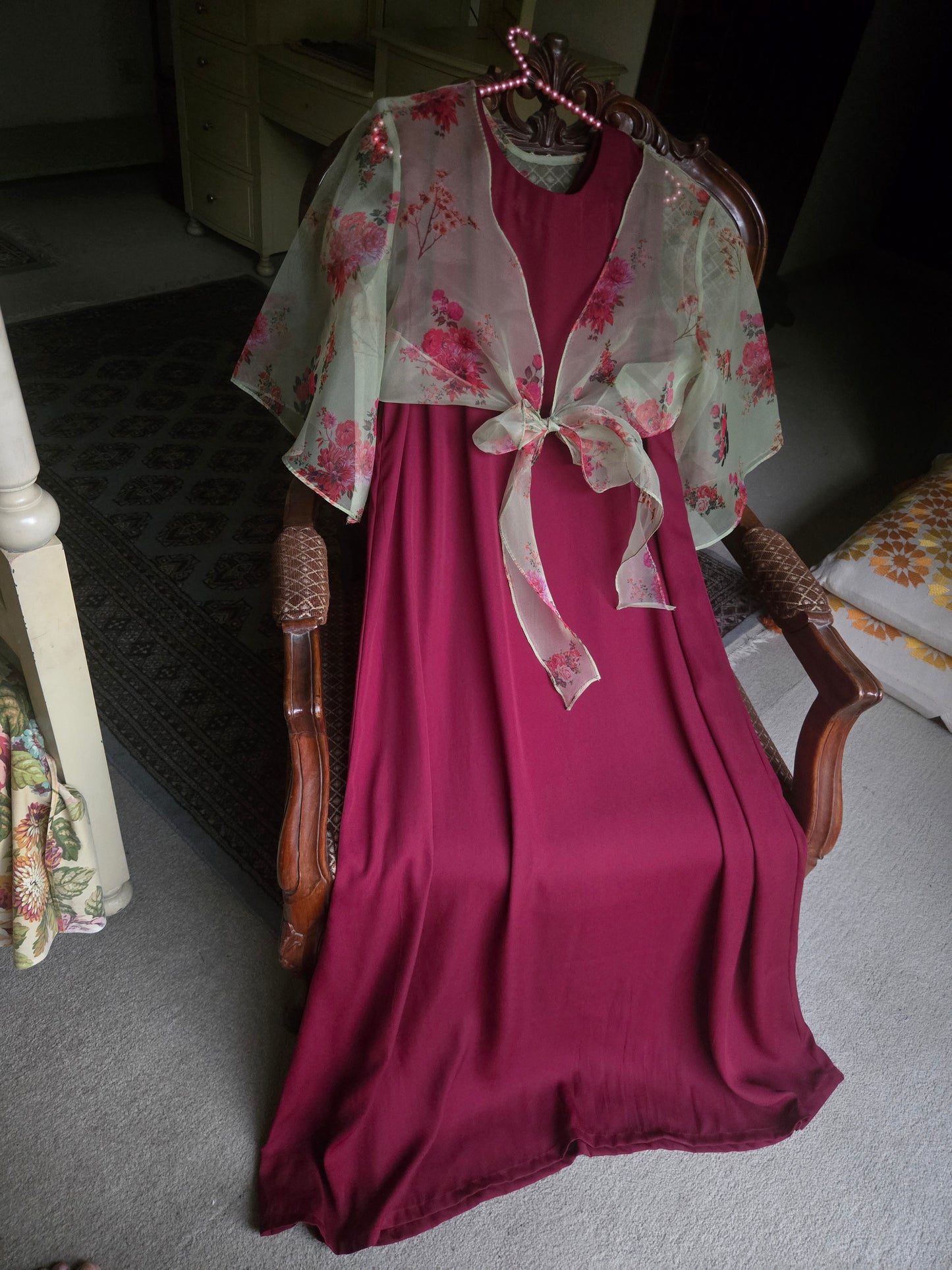 Country Tie Dress(Berry)