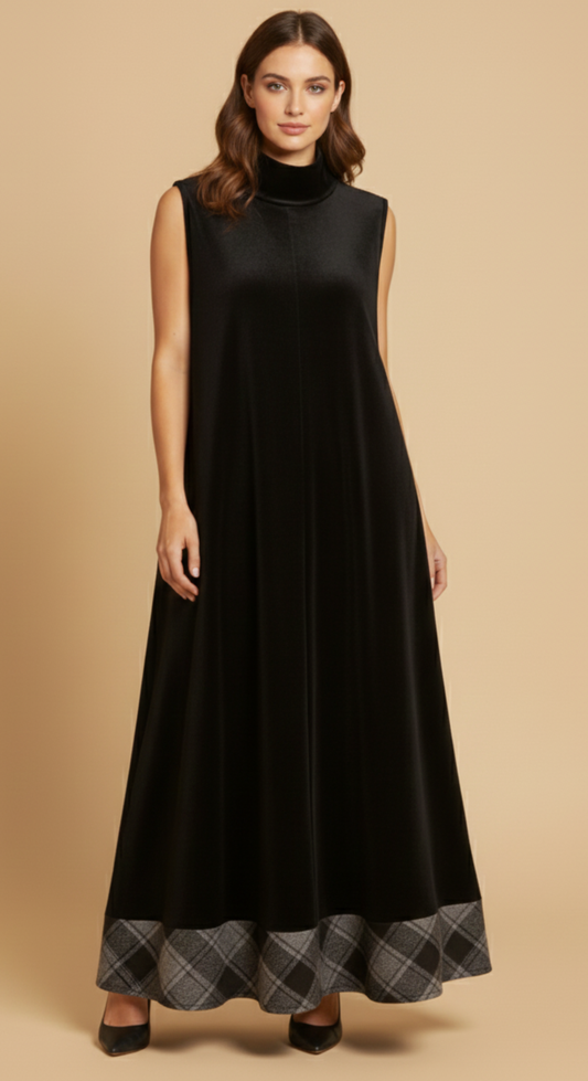 Black Whisper Maxi Dress
