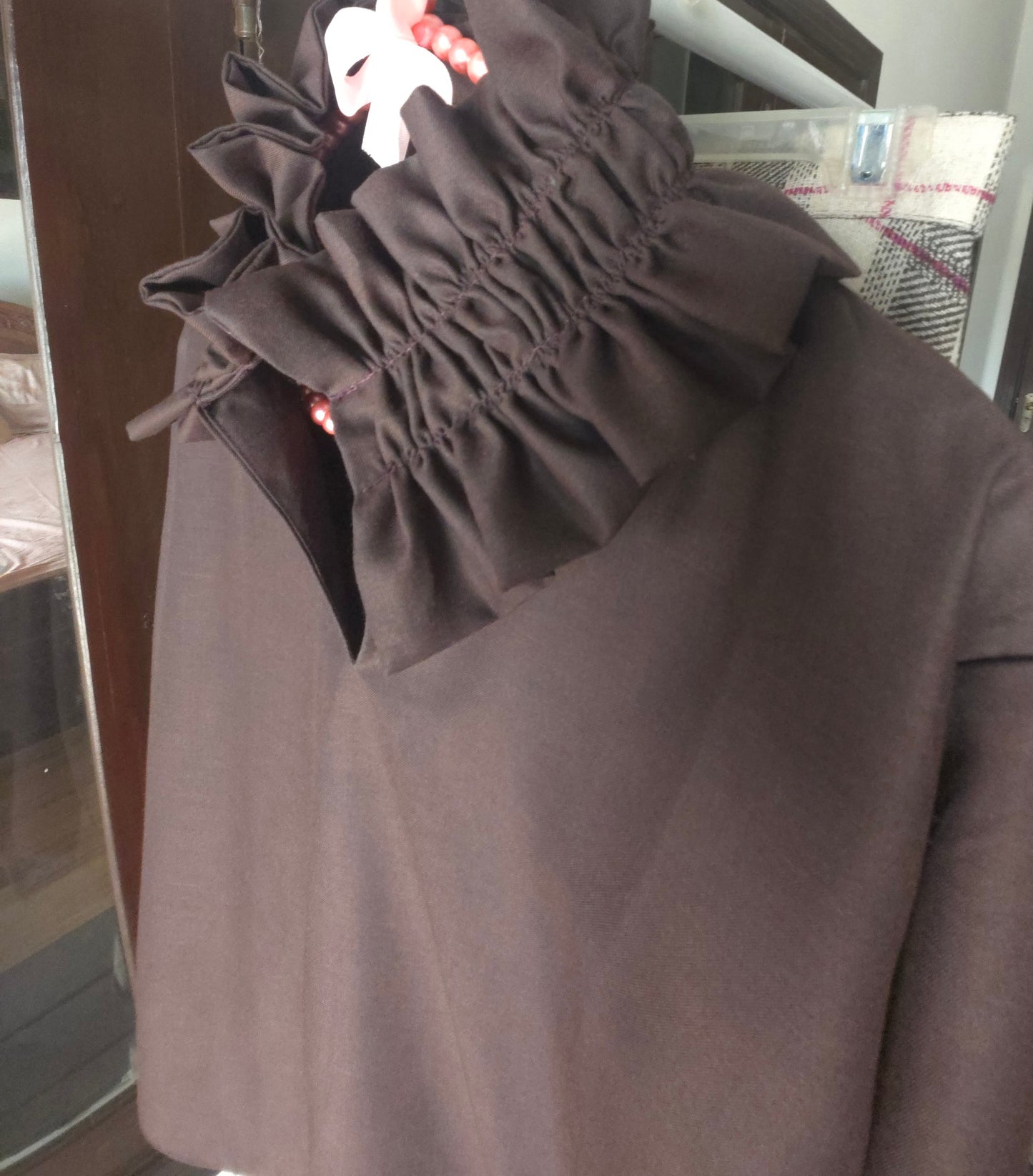 Mocha Plaid Skirt set