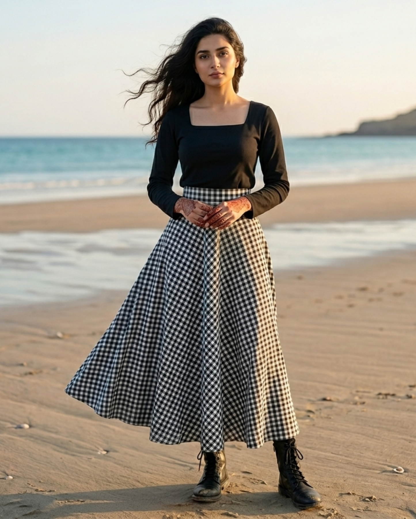 Gingham Grace Skirt Set