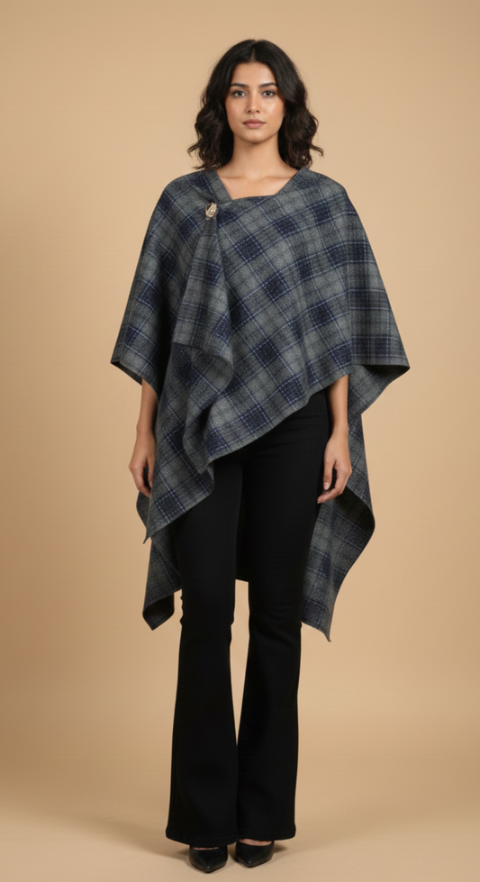 Slate Grace Cape Shirt