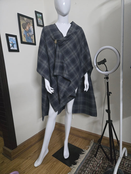 Slate Grace Cape Shirt