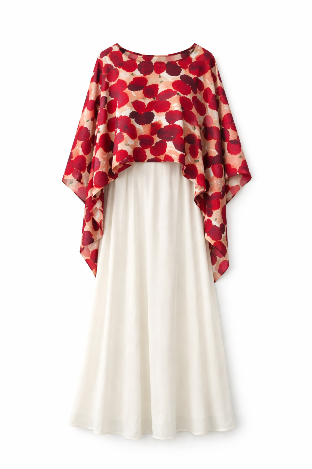 Rustic Petal Cape Dress