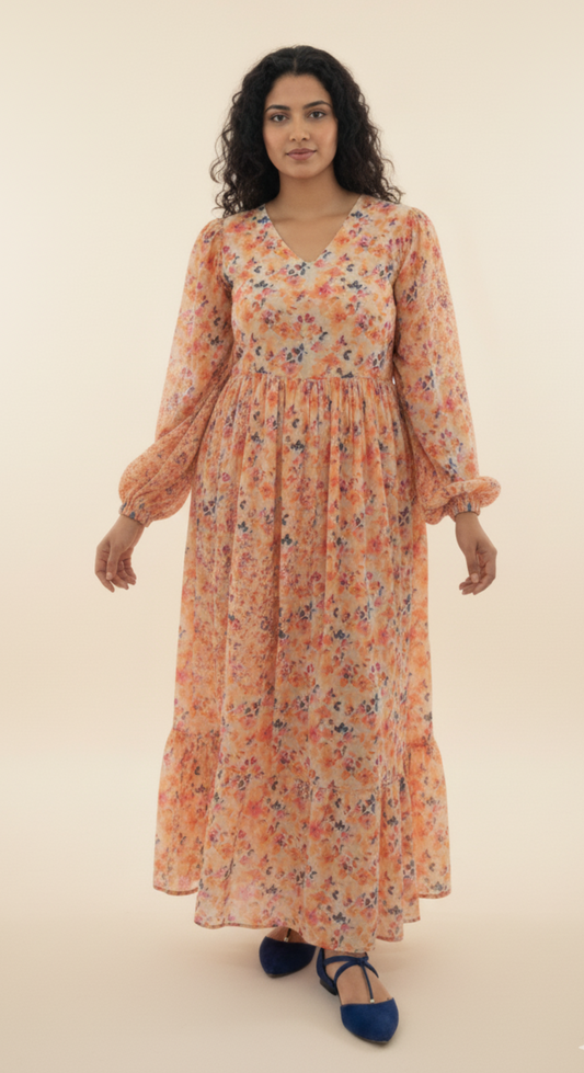 Sunlit Blossom Maxi