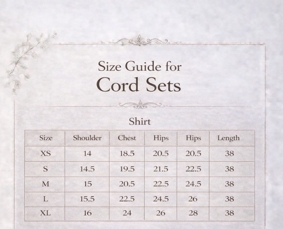 Pearl Voyage Co-ord