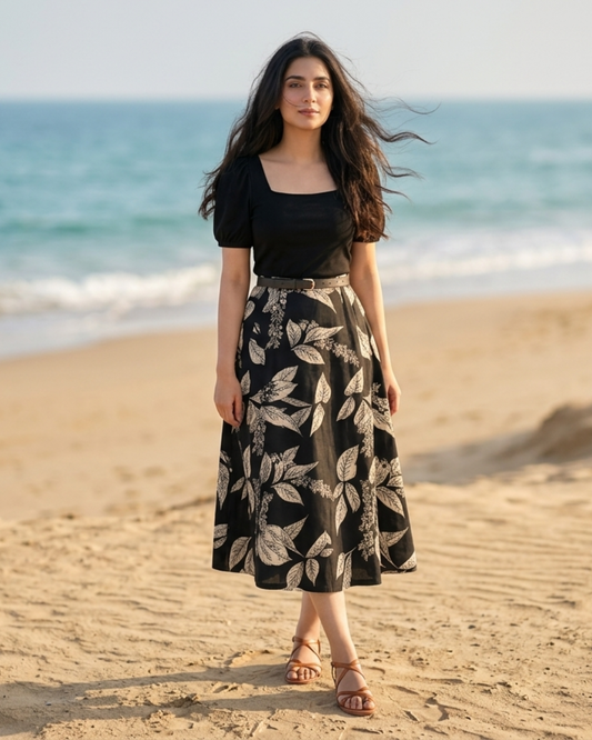 Shadow Vine Skirt Set