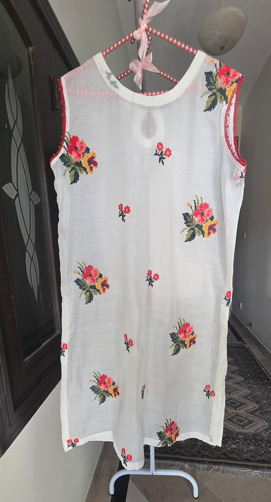 Gulnaz White CO-Ord Set