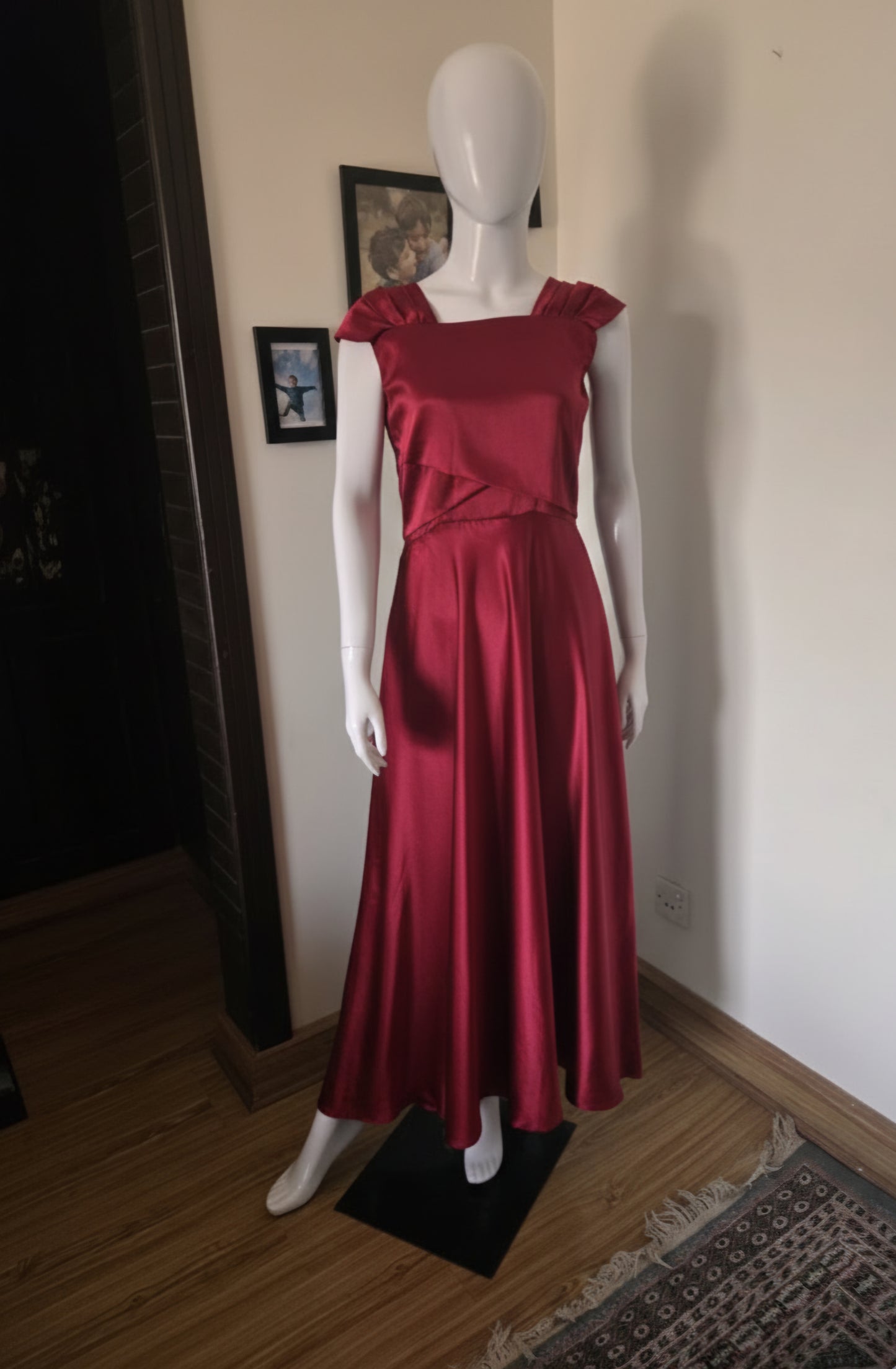 Crimson Grace Satin Dress