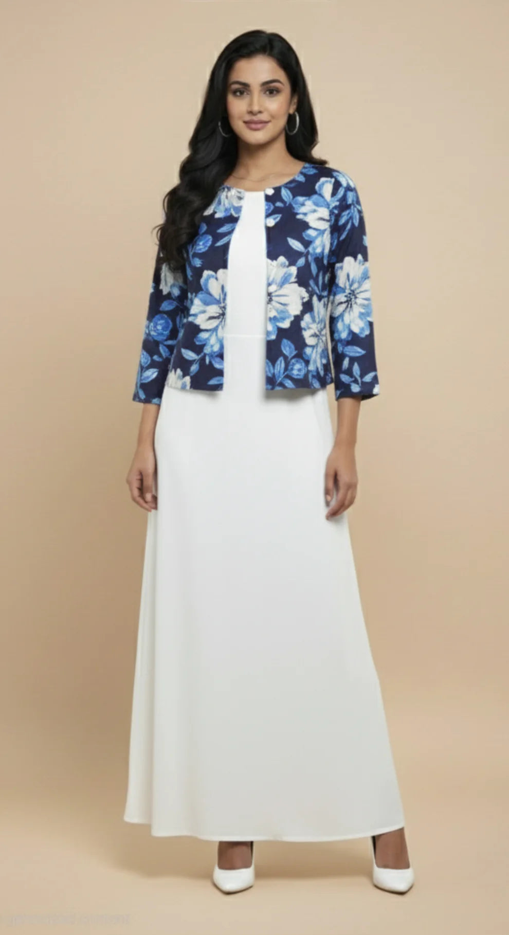 Navy Bloom Jacket & Dress