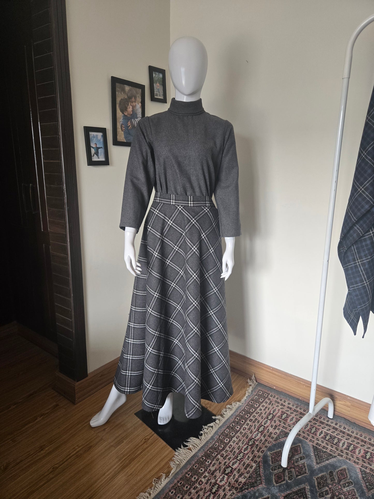 Frosted Check Elegance