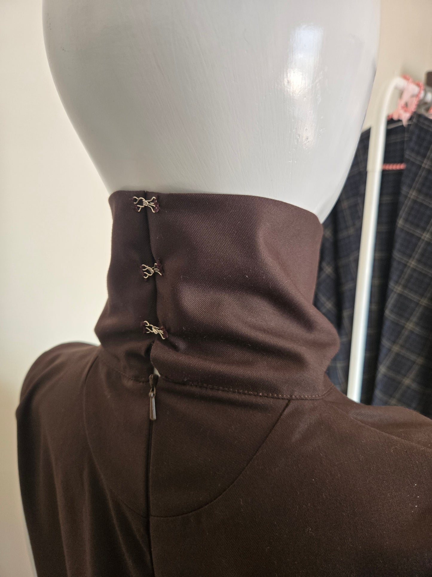 Khamoshi in Plaid(Brown)