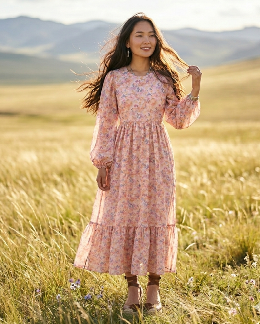Sunlit Blossom Maxi