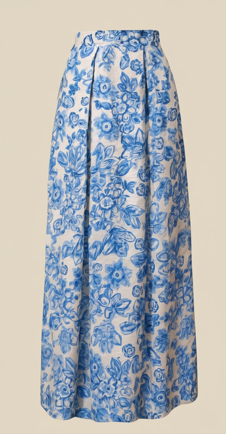Blue Petal Symphony skirt
