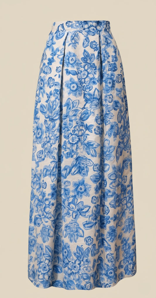 Blue Petal Symphony skirt