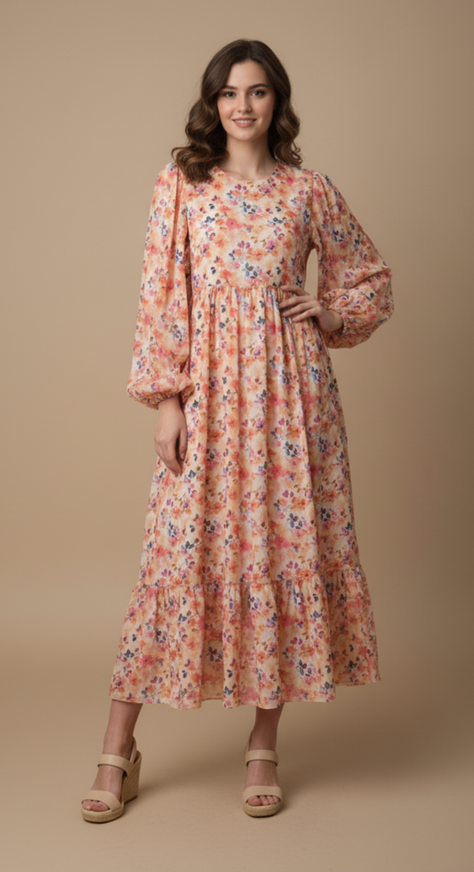 Sunlit Blossom Maxi